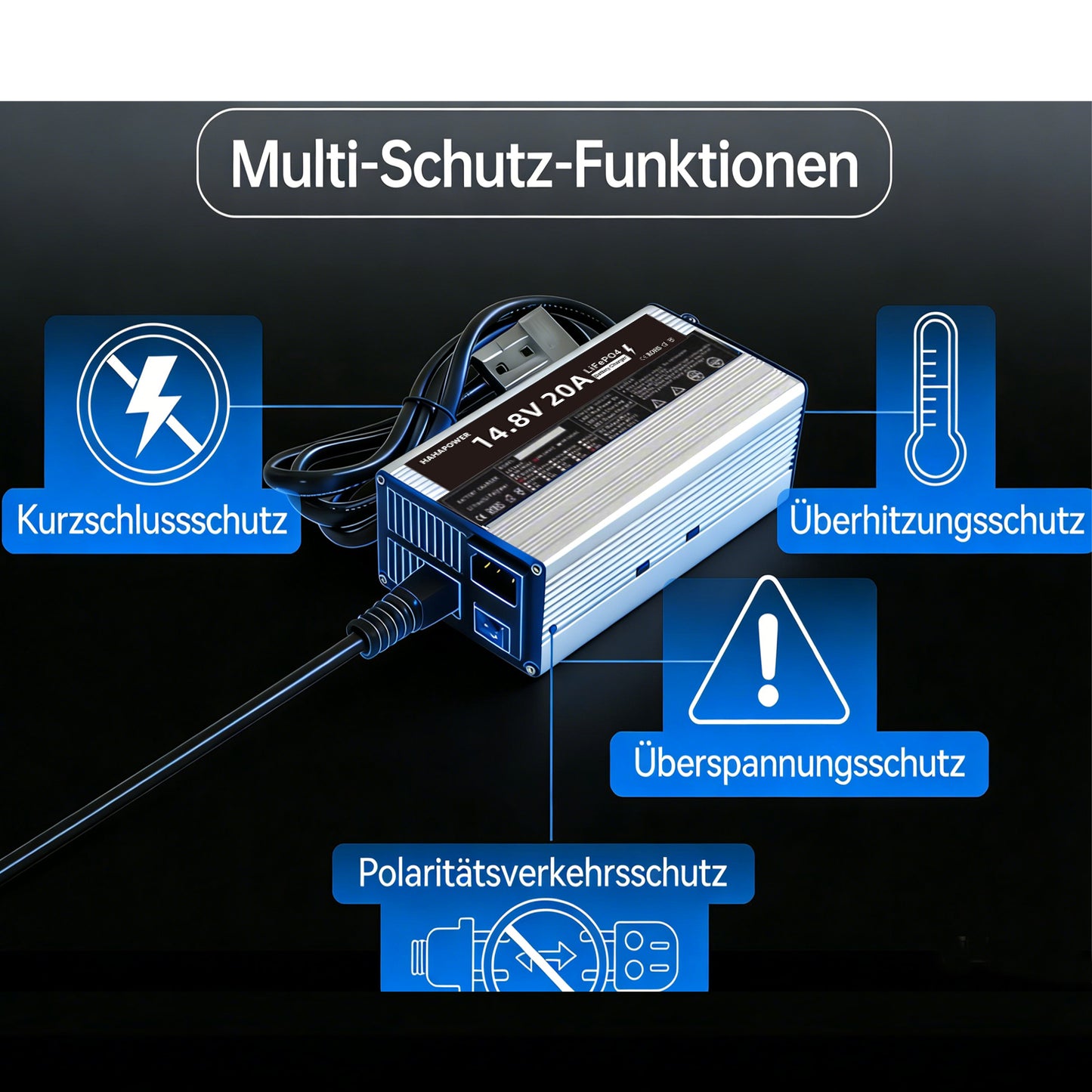 14.6V 20A LiFePO4 Battery Charger